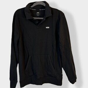 Vans Black Hoodie Button‎ Closure S